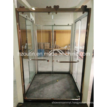 Shower Glass Door with Big Stainless Steel Roller (SD-502)